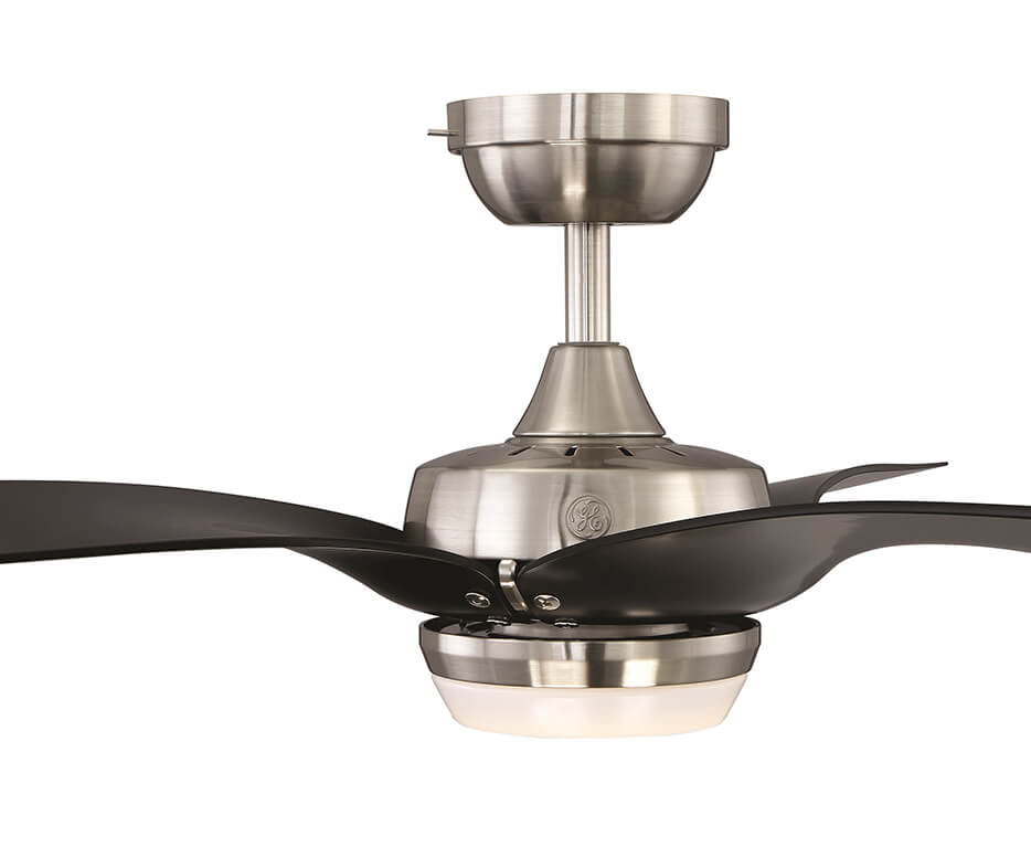 GE Arrowood 60 Brushed Nickel LED Indoor Ceiling Fan with SkyPlug Technology for Instant Plug and Play Mounting