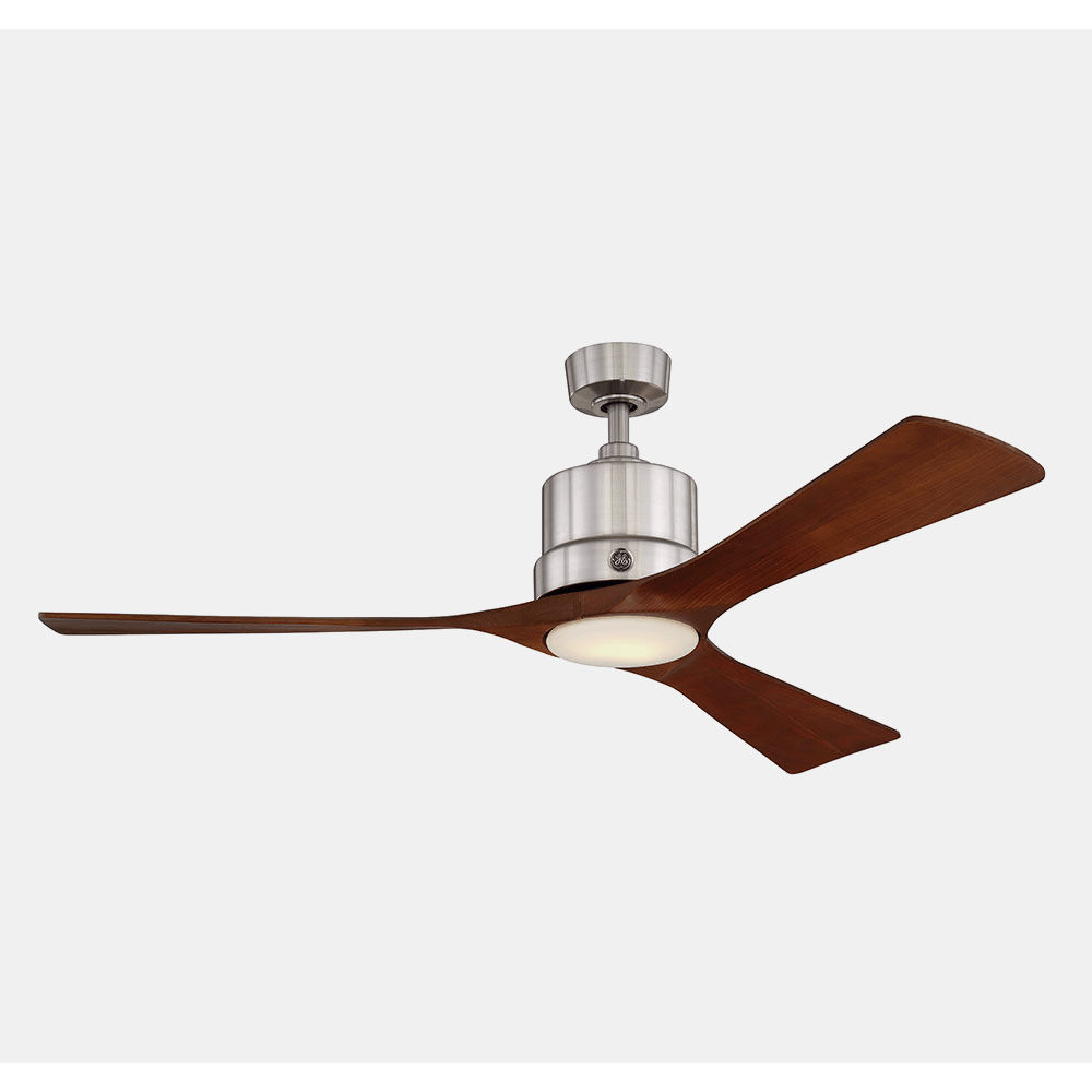 Brushed Nickel Indoor LED Ceiling Fan With Remote Control for sale online GE Phantom 54 In 