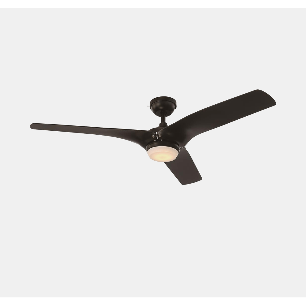 GE Arrowood 60 Brushed Nickel LED Indoor Ceiling Fan with SkyPlug Technology for Instant Plug and Play Mounting